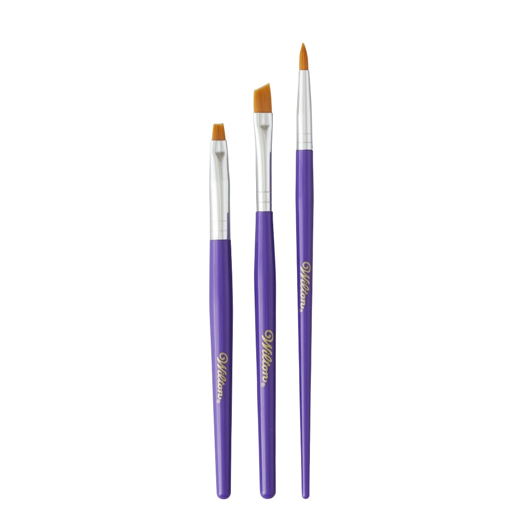 Cake & Cookie Decorating Brush Set 3pc
