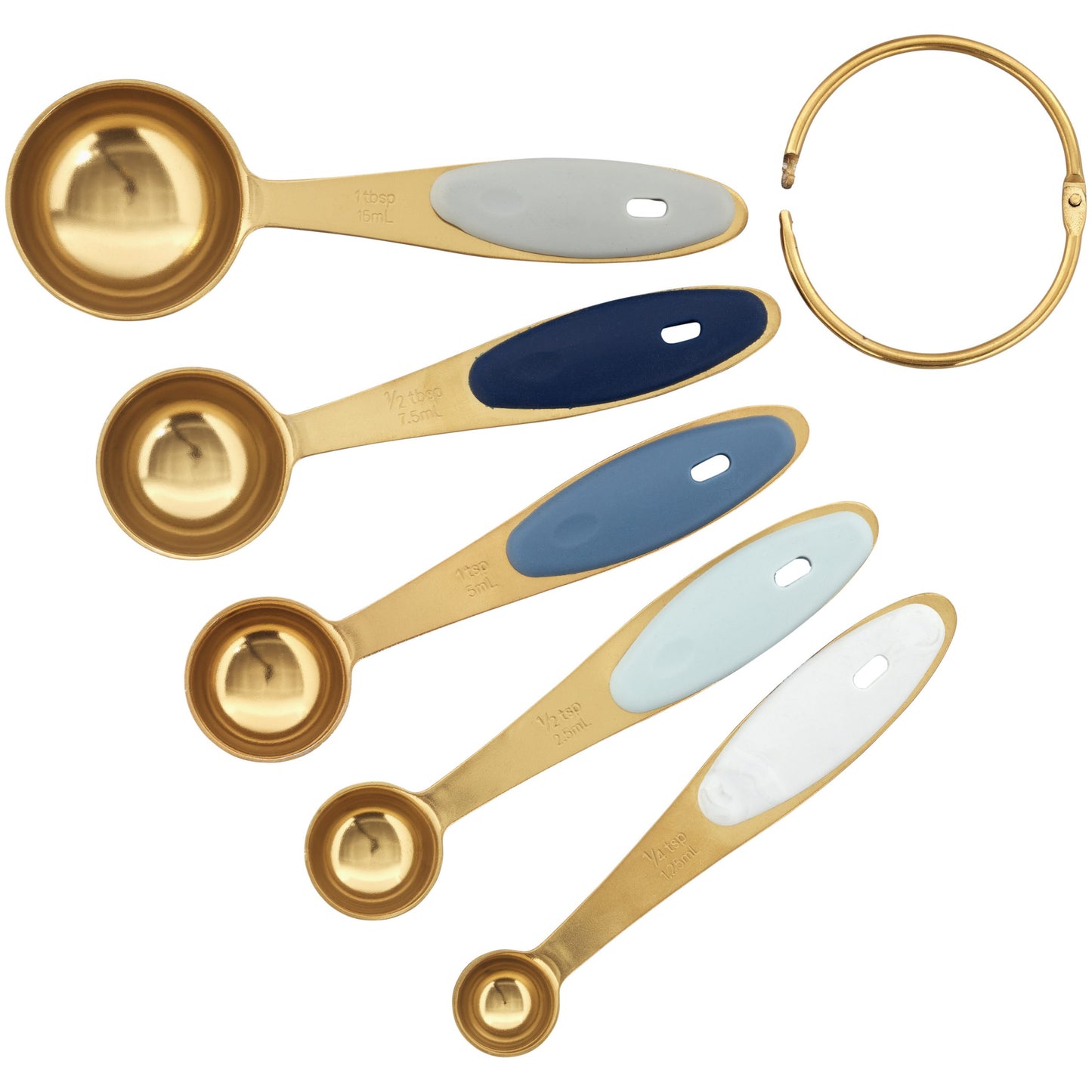 Gold Measuring Spoons 5pc