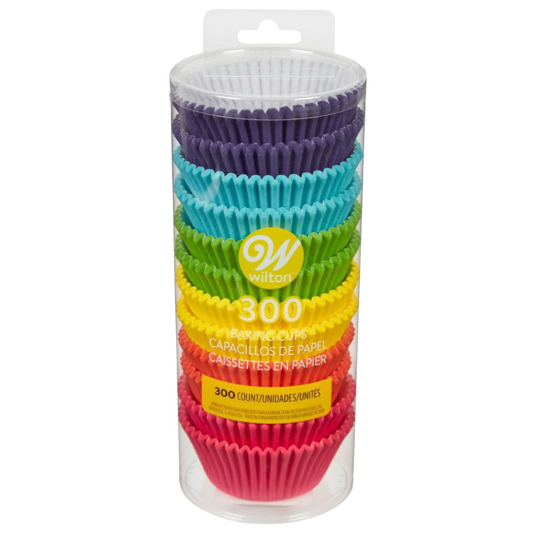 Std Baking Cups- Rainbow Brights 300ct