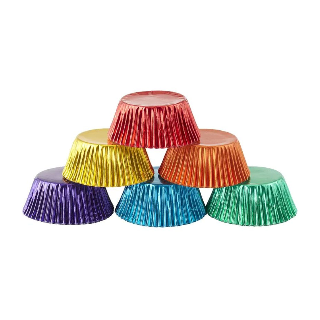 Std Baking Cups-Multi Foil Primary 72ct