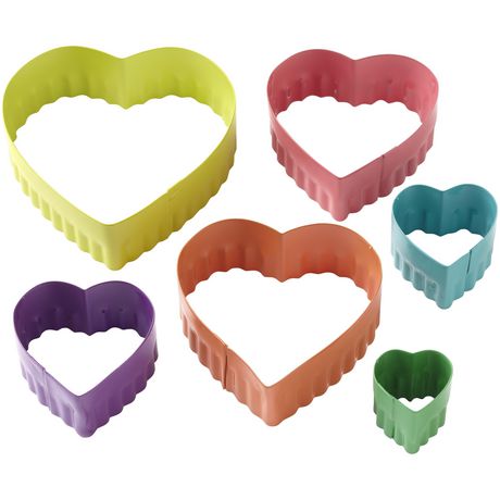 Fondant Cut-Out Set 6pc- Heart