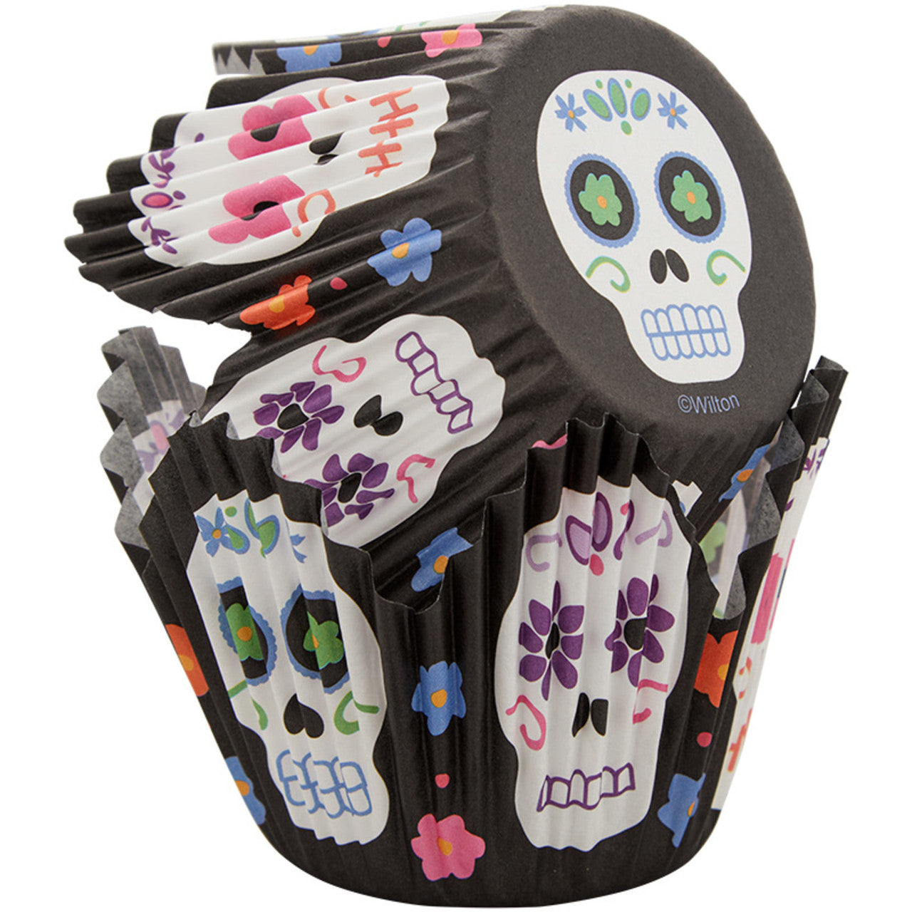 Baking Cup- Petal Day of the Dead 24ct