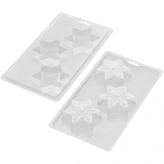 Snowflake Candy Mould 2pc