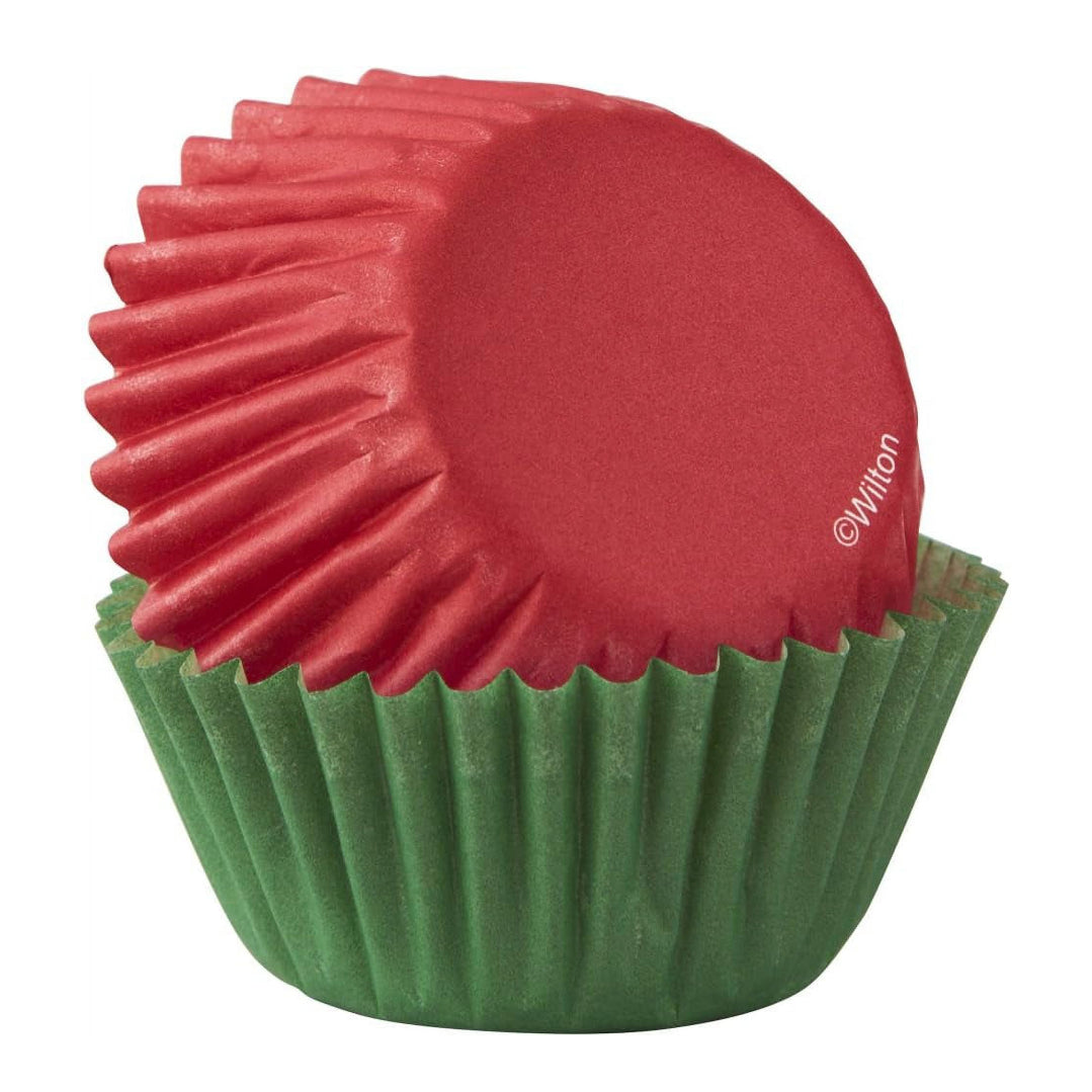 Mini Baking Cup- Red and Green 50ct