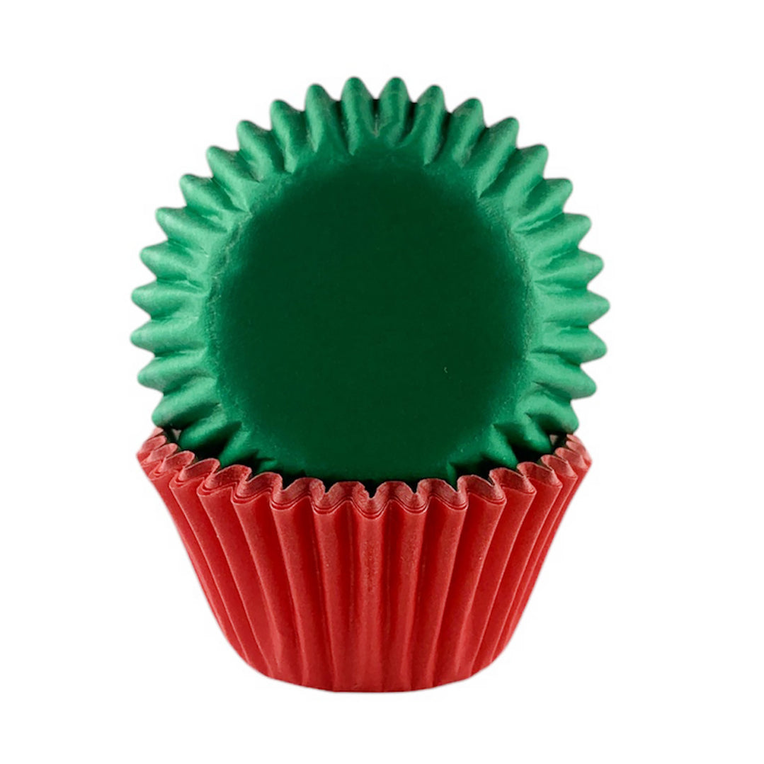 Mini Baking Cup- Red and Green 50ct