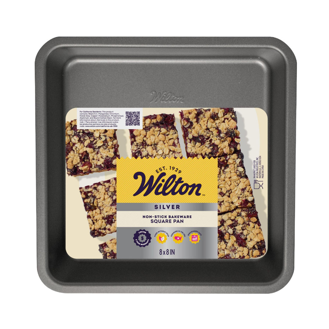 Silver' 8x8in Square Cake Pan