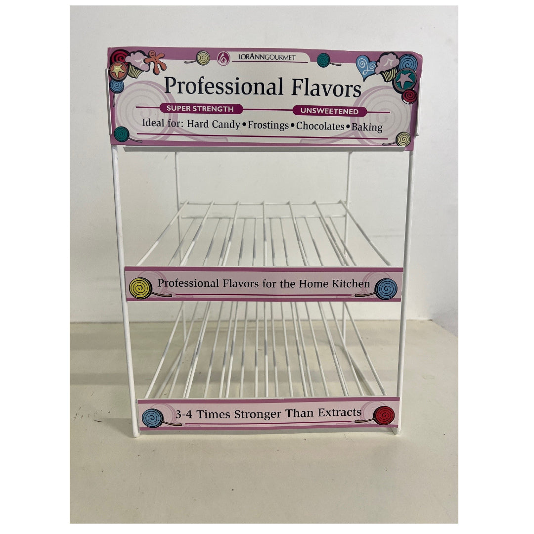 LorAnn Bottle Display Rack 2 Level 1oz