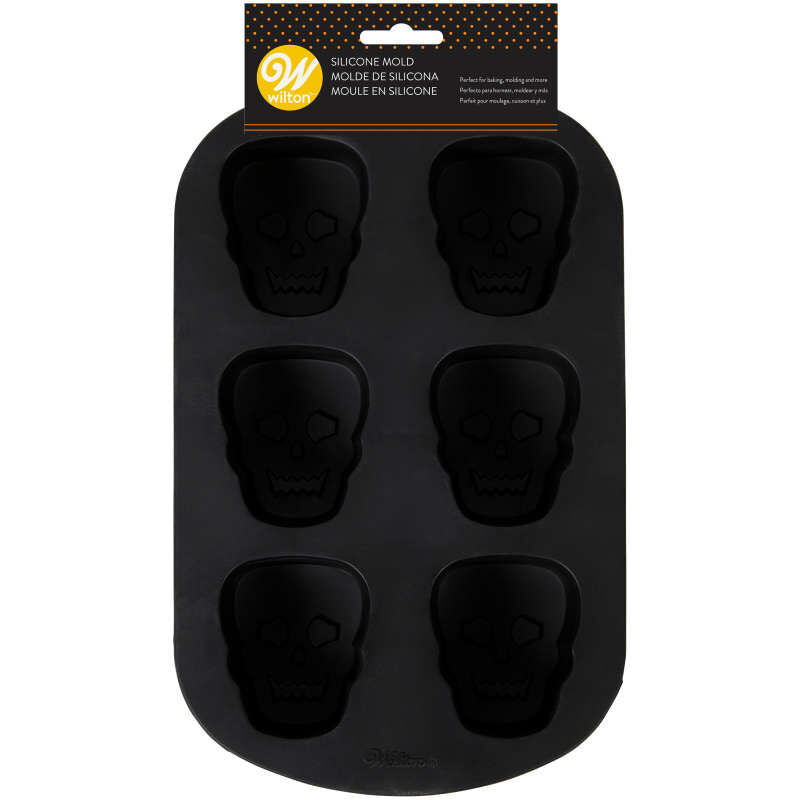 Skull Silicone Mould 6 cavity