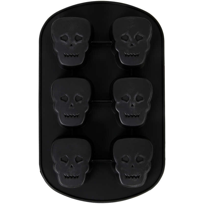 Skull Silicone Mould 6 cavity