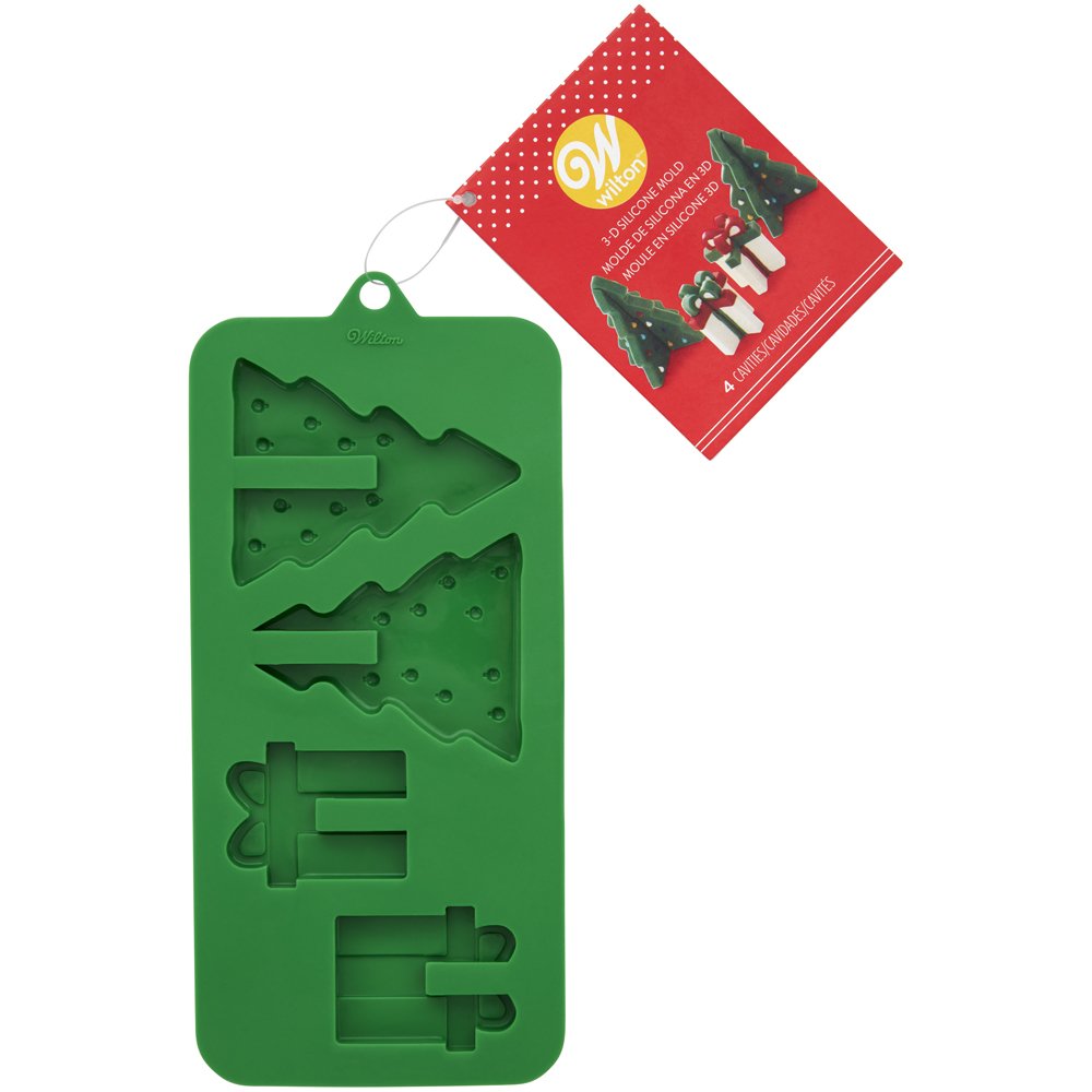 Present & Tree 3D Candy Mould