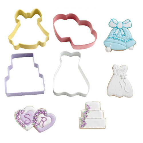 Cookie Cutter Set- Wedding 4pc