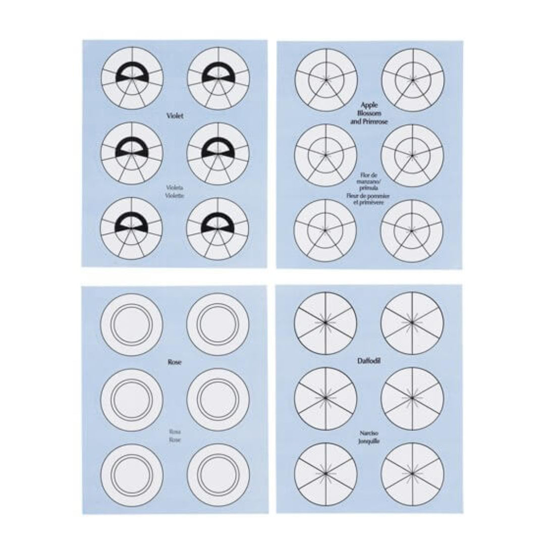 Flower Nail Templates 48pk