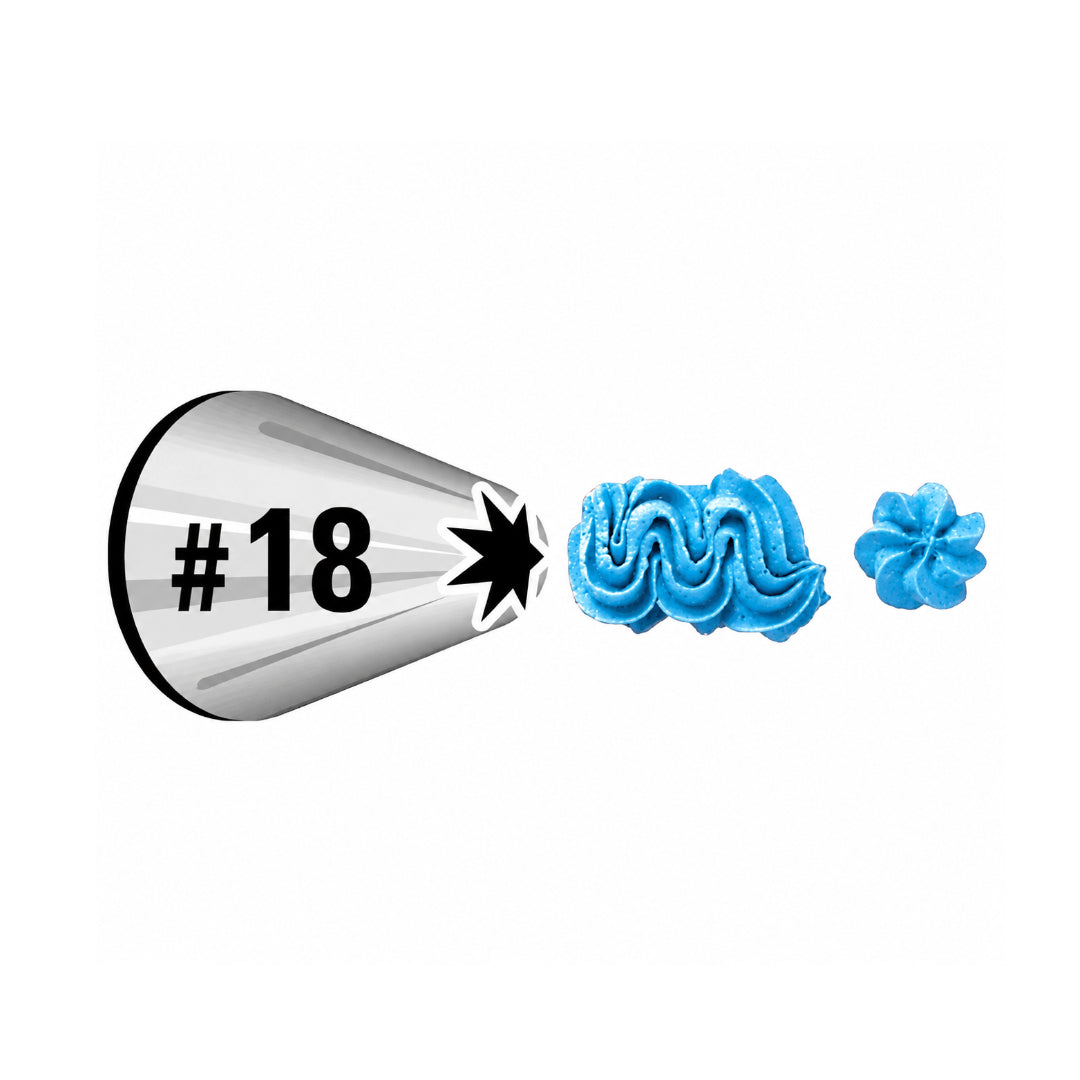 Open Star Tip #18 Carded