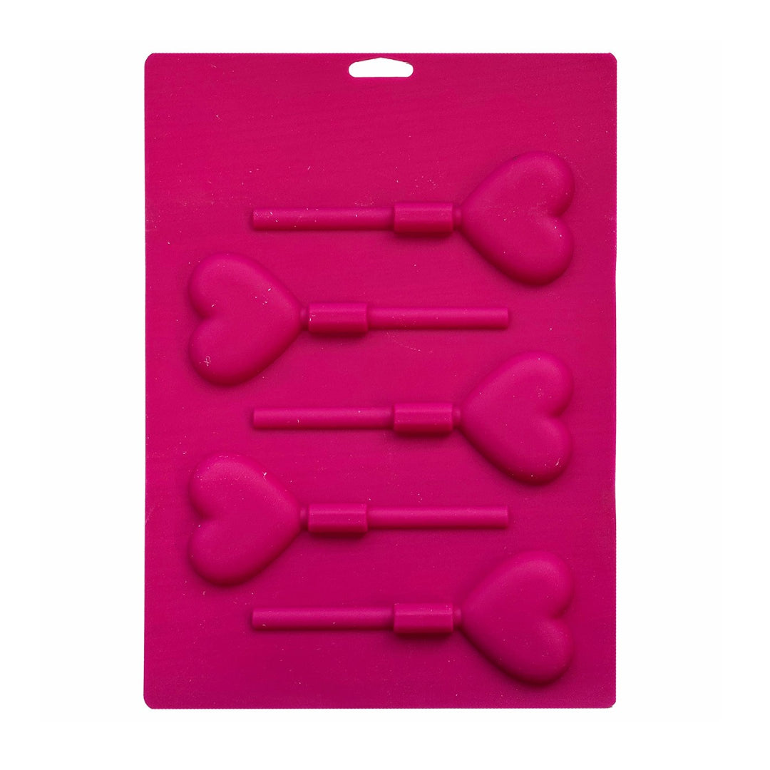 Silicone Hearts Lollipop Mould