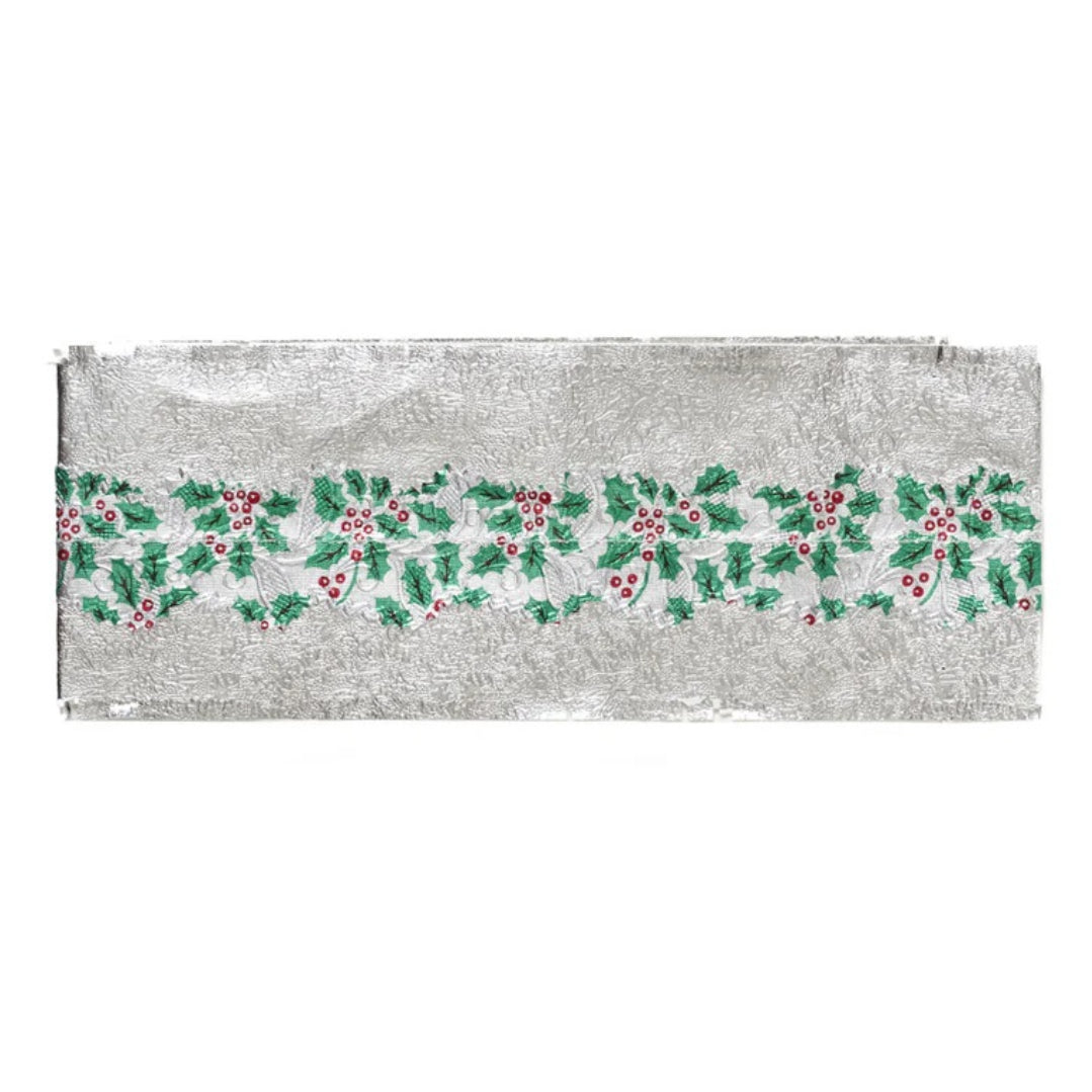 Cake Frill Plain with Holly Centre