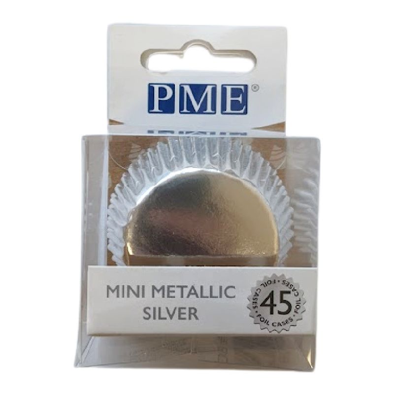 Baking Cases Mini -Silver 45pk