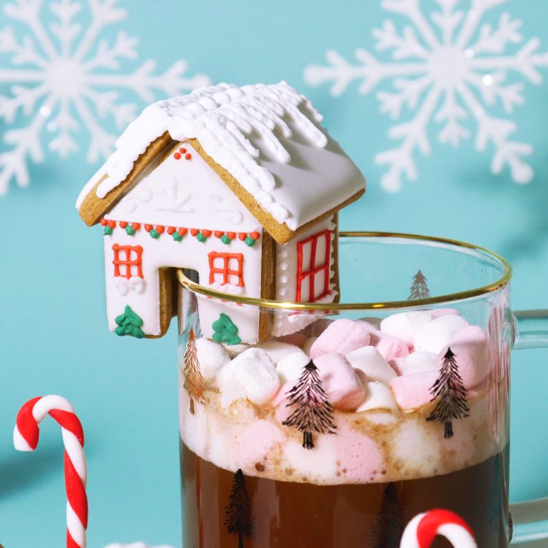 Mini Gingerbread House Mug Hugger Set 3pc
