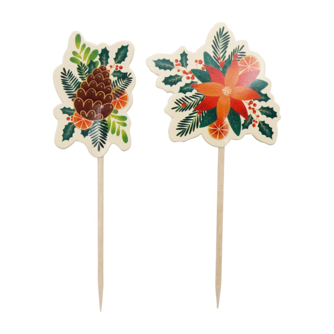 Cupcake & Topper Set - Winter Berries 24pc