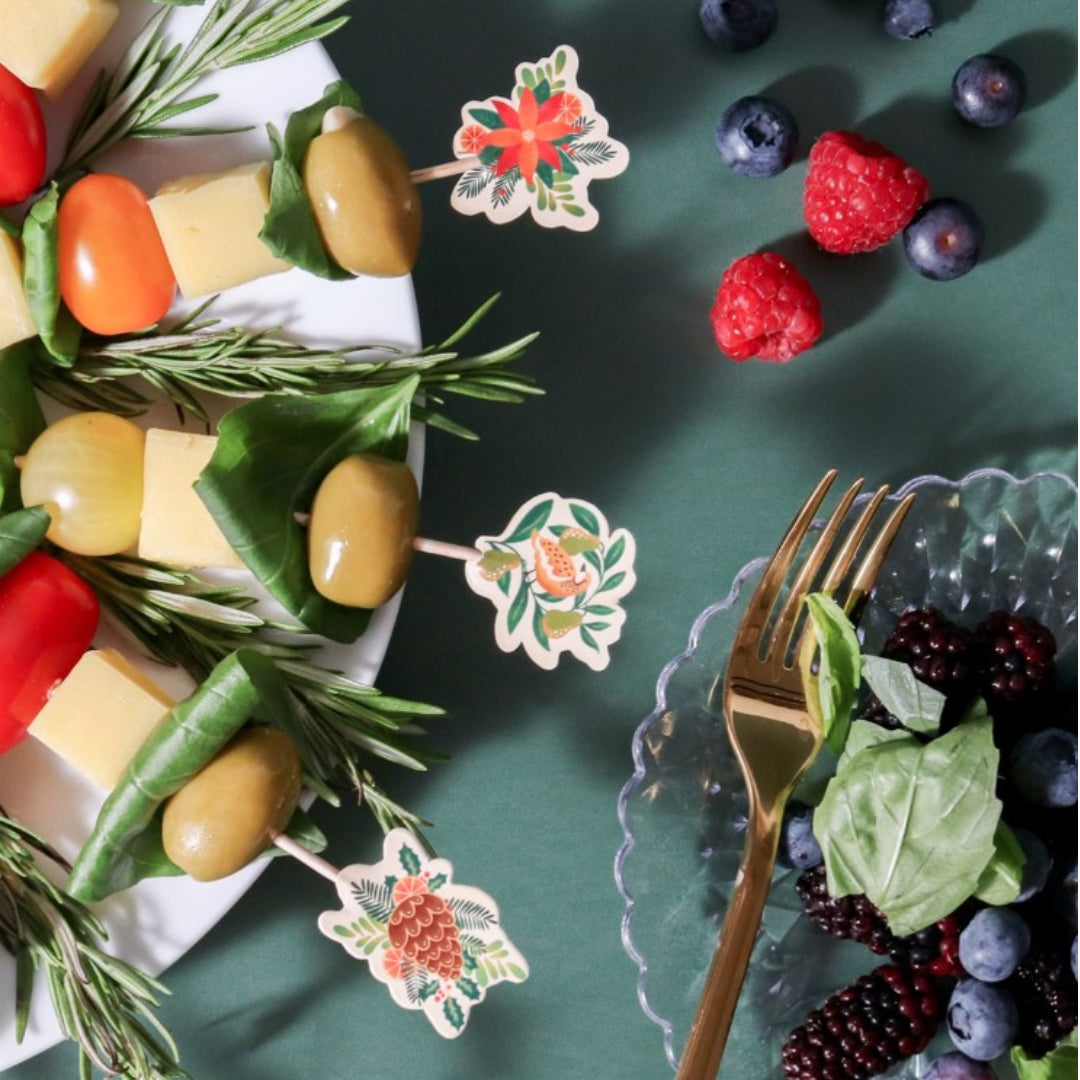 Appetizer Treat Picks - Festive Foliage 24pk