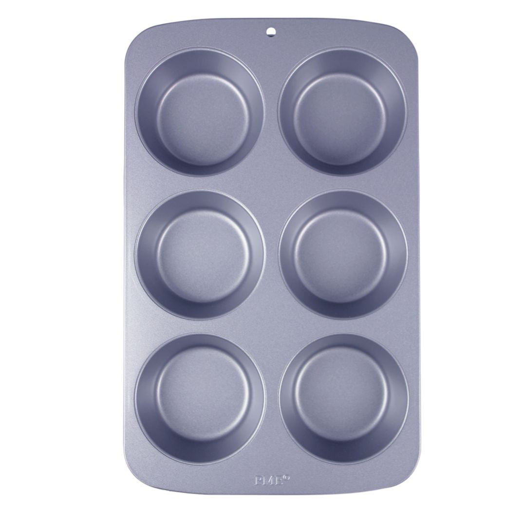 Large Muffin Pan Non Stick 6 Cup