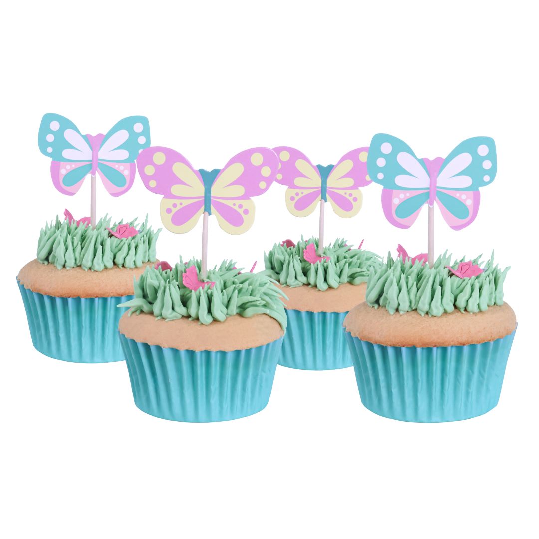 Cupcake Toppers - Butterflies Set of 24