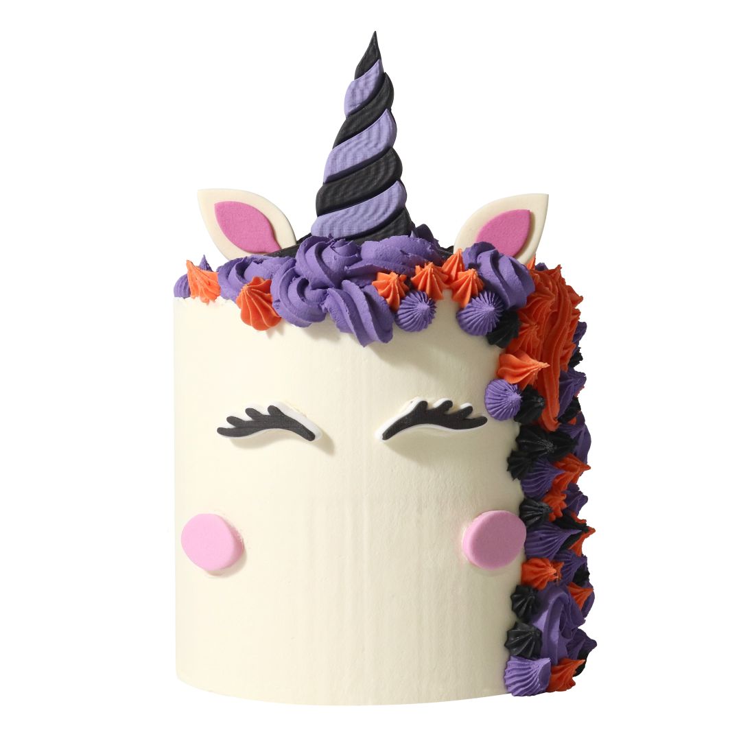 Edible Cake Decorations - Witch-Unicorn (Set of 7)