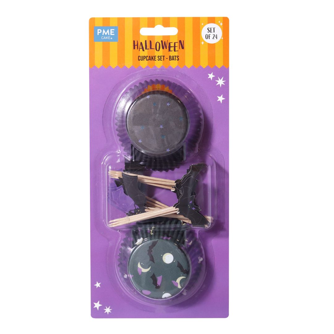 Cupcake Cases & Topper Set of 48 - Bats
