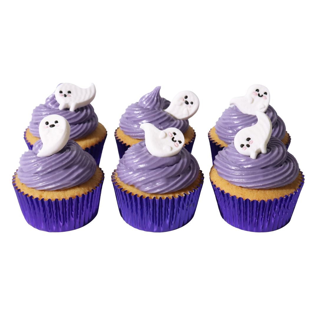 Edible Sugar Decorations - Friendly Ghosts 12pc
