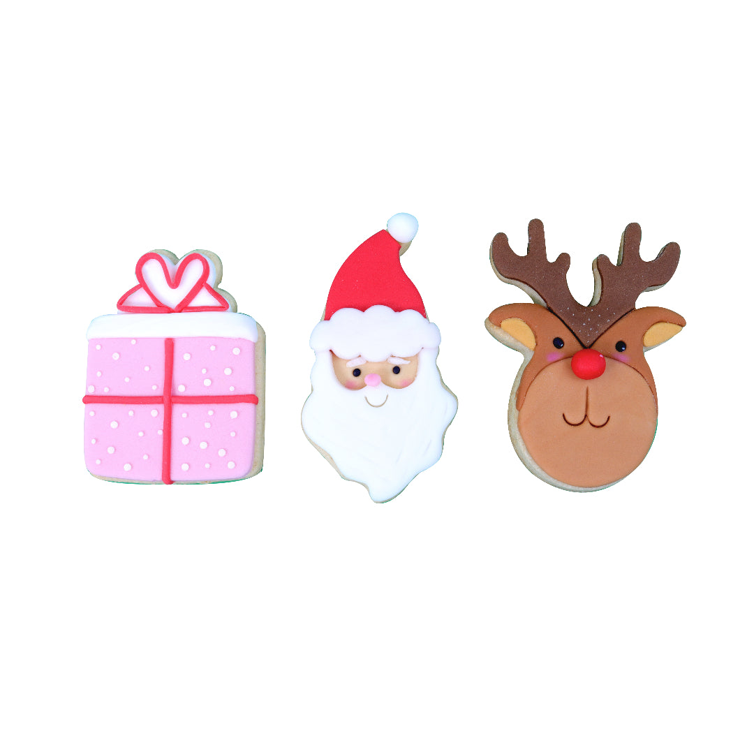 Santa Cookie Cutter Set 3pc