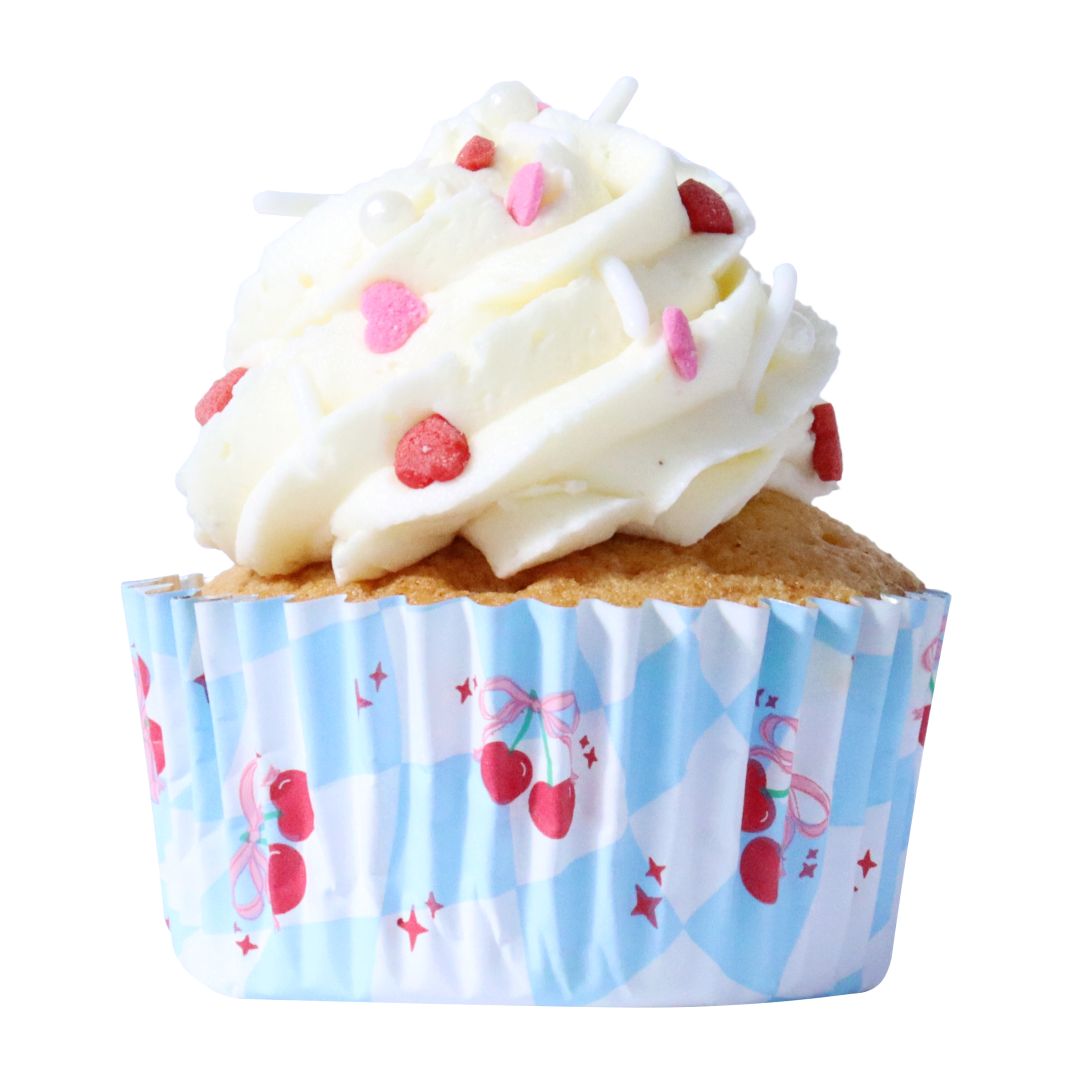 Cupcake Cases Foil Lined – Vintage Bow 30pk