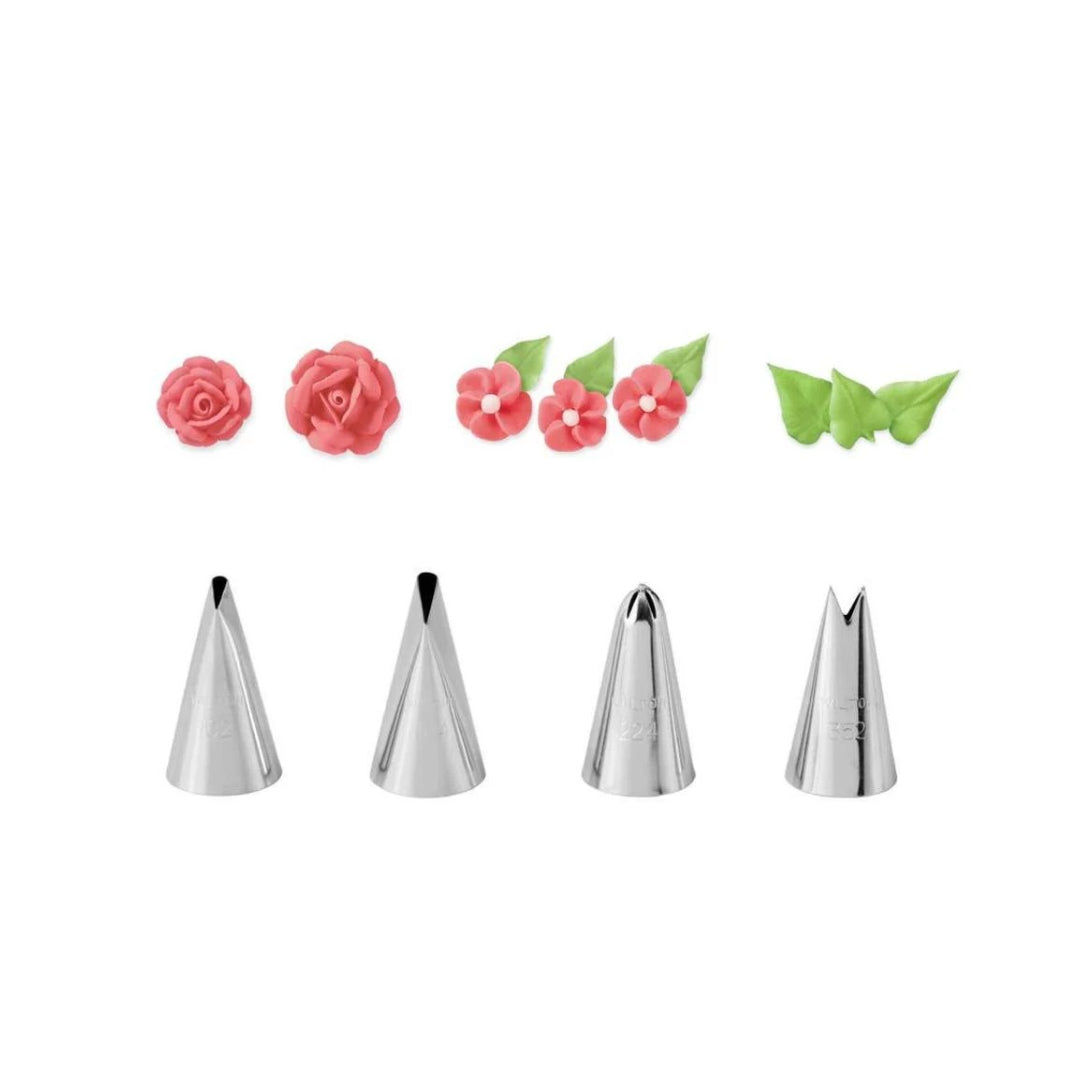 Petal & Flower Decorating Tip Set 4pc (cs)