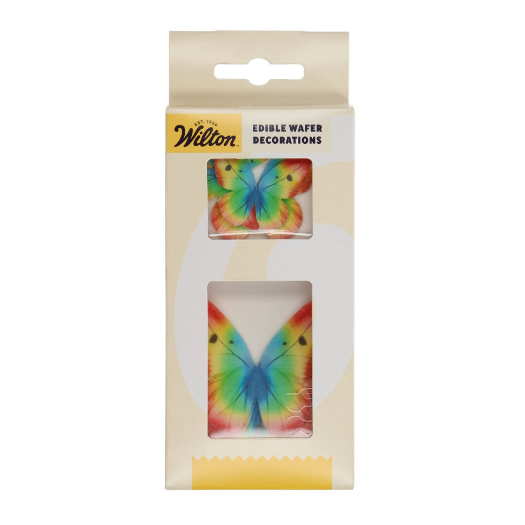 Edible Wafer Butterflies - Rainbow