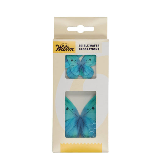 Edible Wafer Butterflies - Ombre Blue