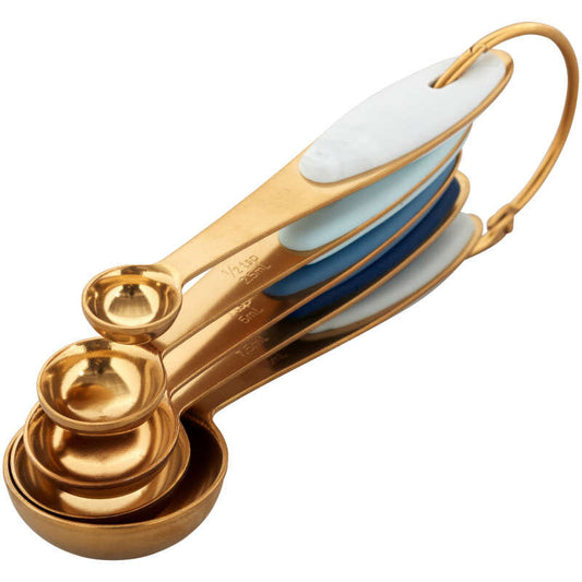 Gold Measuring Spoons 5pc