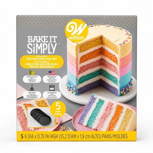 Easy Layers 6in Cake Pan Set 5pc