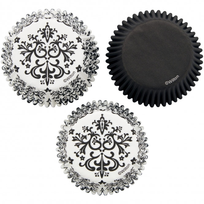 Std Baking Cups- Damask 75ct