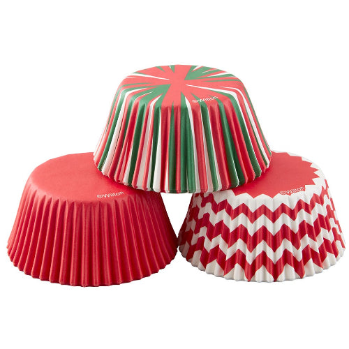 Baking Cup Std - Assorted Holiday Swirl 24ct