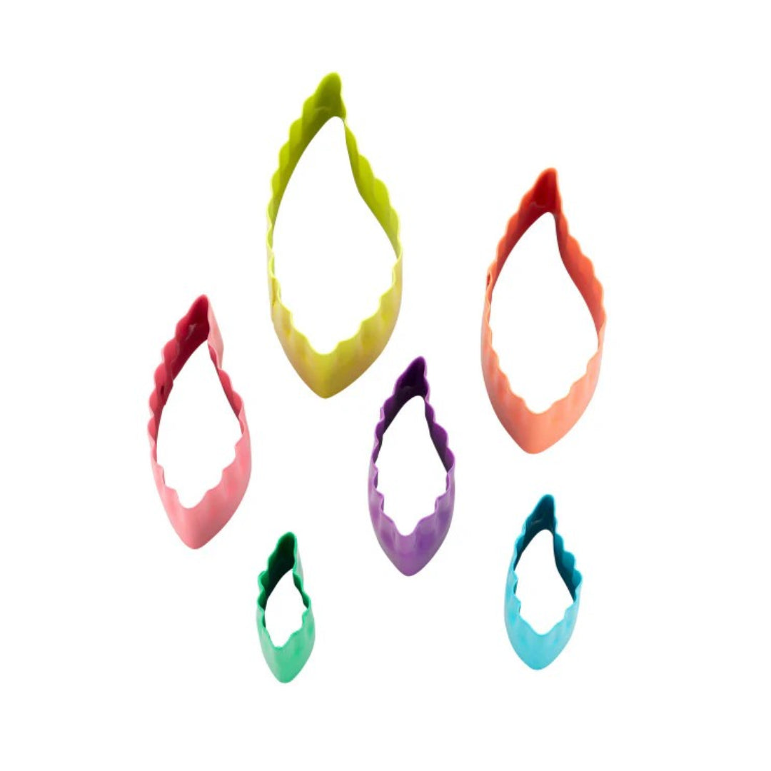 Fondant Cut-Out Set 6pc - Leaf