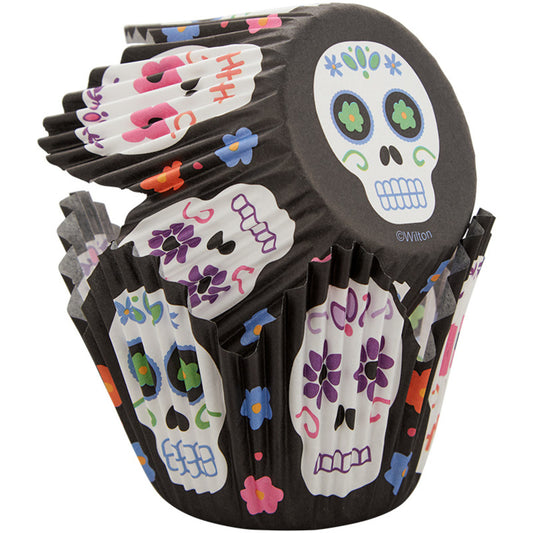 Baking Cup- Petal Day of the Dead 24ct