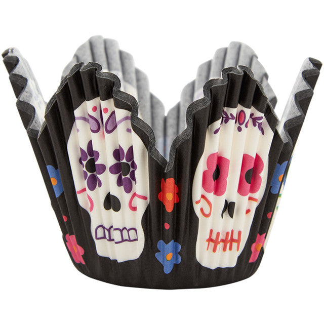 Baking Cup- Petal Day of the Dead 24ct