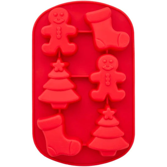 Silicone Mould - Stocking, Boy & Tree