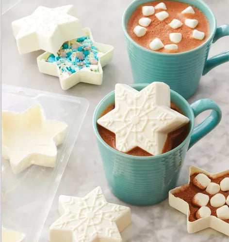 Snowflake Candy Mould 2pc