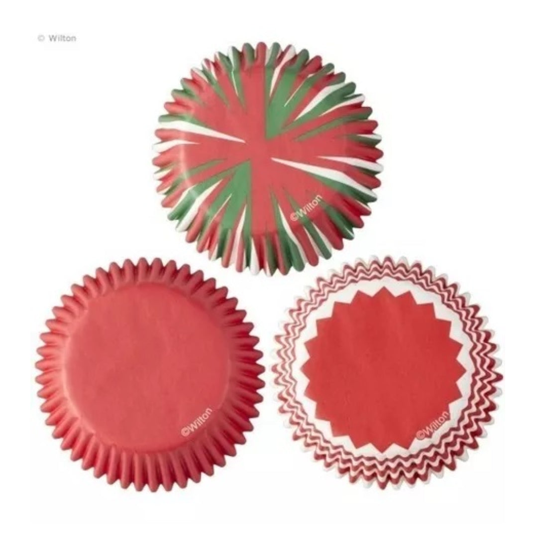 Baking Cup Std - Assorted Holiday Swirl 24ct