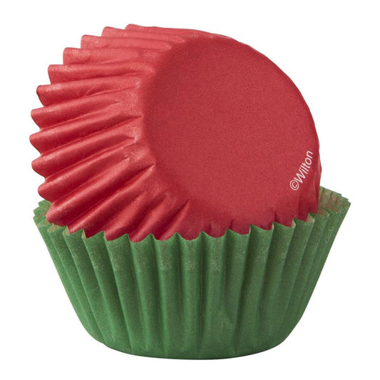 Mini Baking Cup- Red and Green 50ct