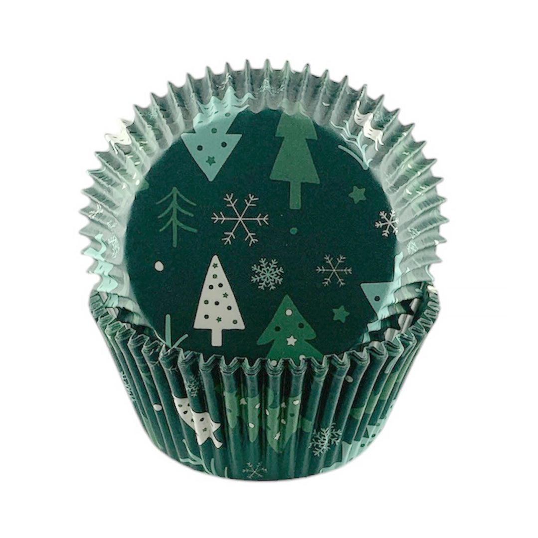 Baking Cup Std - Trees 24ct