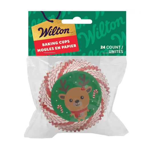 Baking Cup Std - Reindeer 24ct