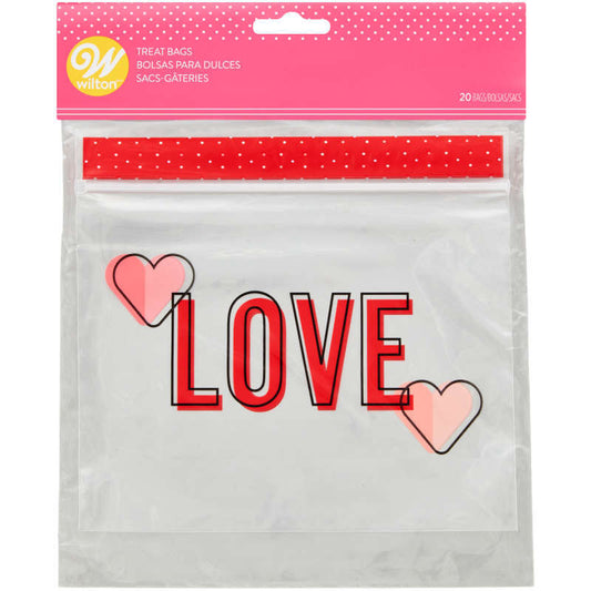 Resealable Treat Bag Love 20ct