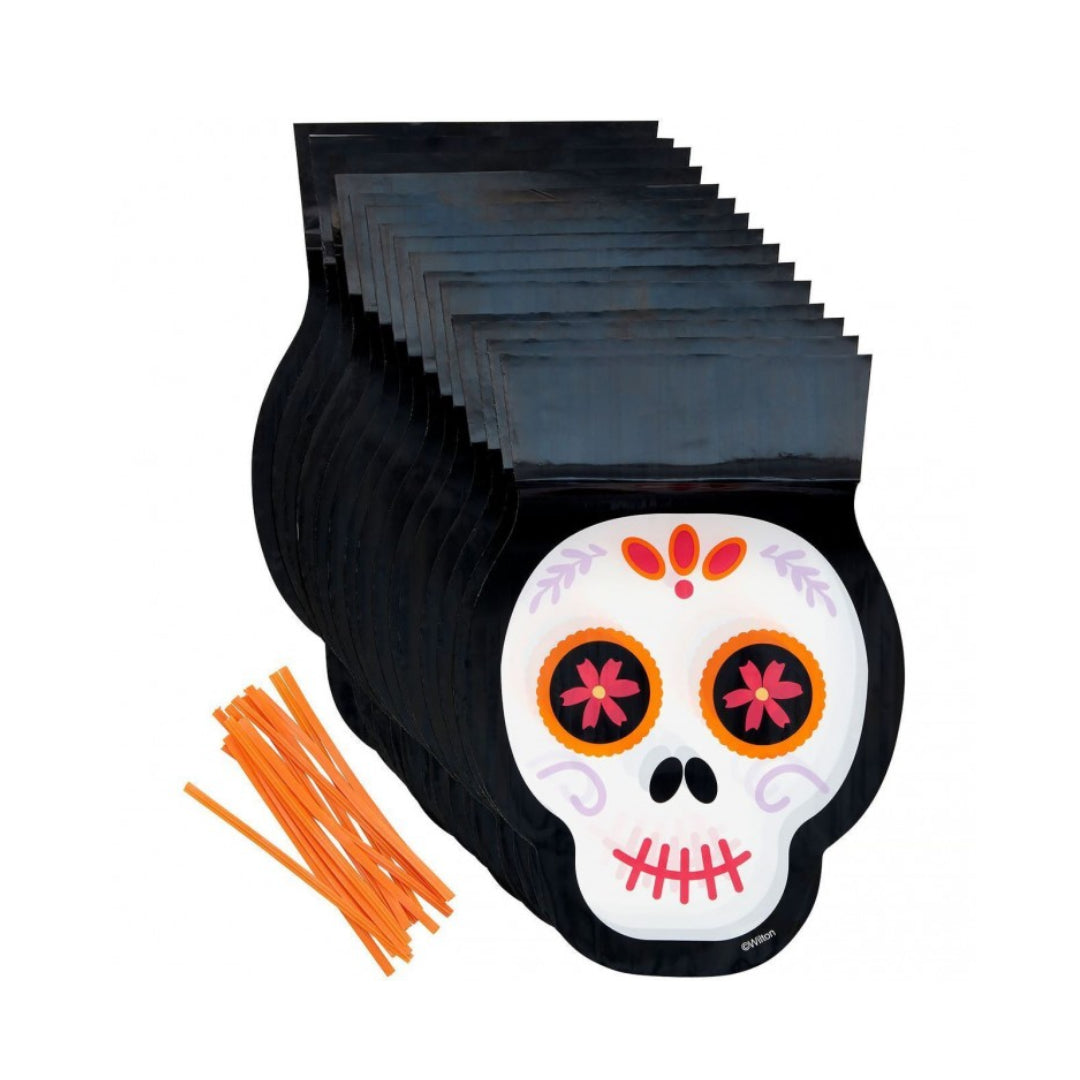 Treat Bag Shaped Skull 15ct