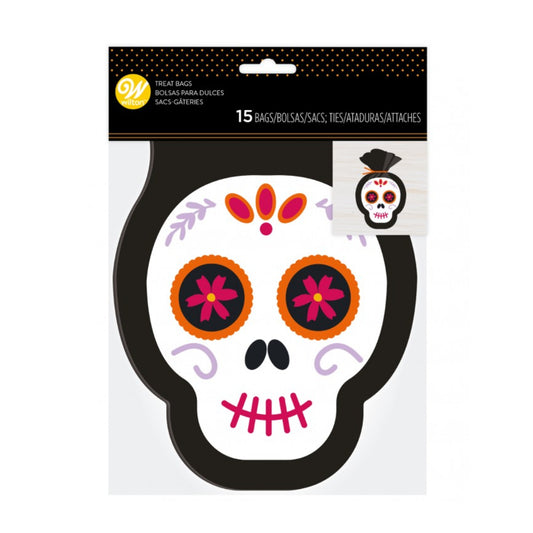 Treat Bag Shaped Skull 15ct