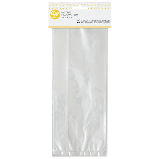 Clear Bags with Ties 25pk